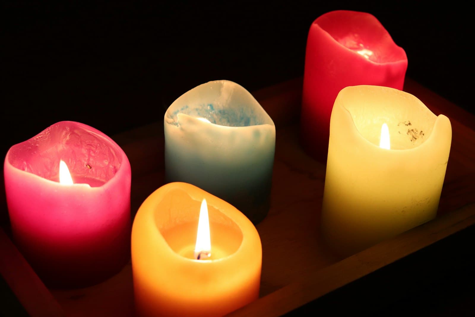Spa Candle Tray Set